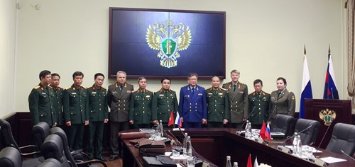 Lãnh đạo Bộ Quốc phòng tiếp Đoàn Tổng công tố quân sự Nga