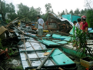 Mưa lớn kèm gió mạnh vẫn gây thiệt hại ở Bạc Liêu