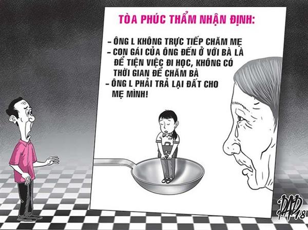 Mẹ kiện con đòi đất vì không chăm sóc