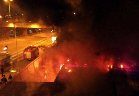 Hà Nội: Cháy rụi gần kho chứa tang vật của công an