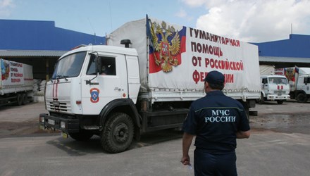 Đoàn xe nhân đạo thứ 36 Nga tới Đông Ukraine