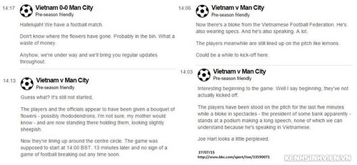 Báo Anh phì cười với kiểu tổ chức bóng đá của trận VN - M.C