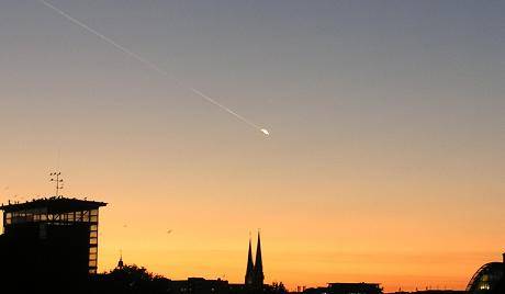 Vật thể vũ trụ lạ rơi xuống đất Nga ở phía bắc Irkutsk