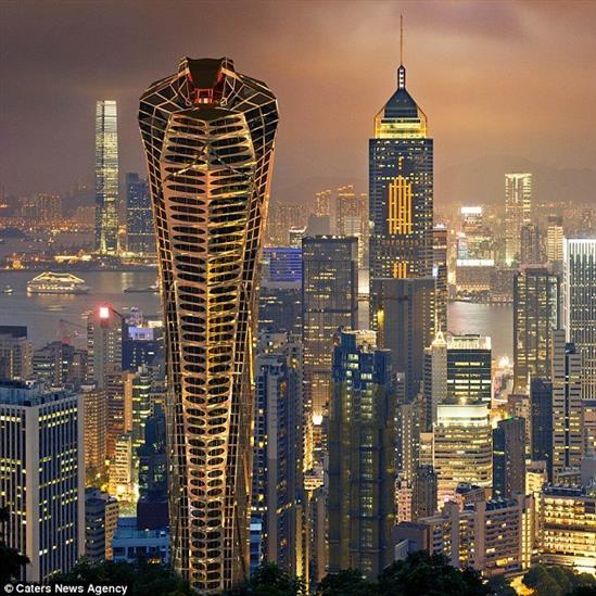 Tòa nhà hình hổ mang chúa đáng sợ