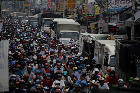 Cận Tết, kẹt xe khủng khiếp hơn 7 km ở cửa ngõ Sài Gòn