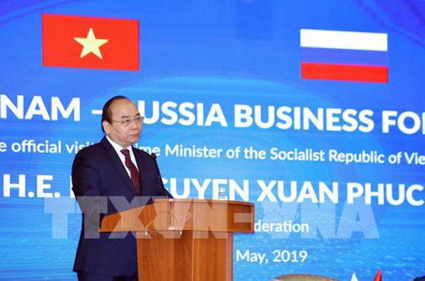 Thủ tướng Nguyễn Xuân Phúc khai mạc Diễn đàn Doanh nghiệp Nga-Việt