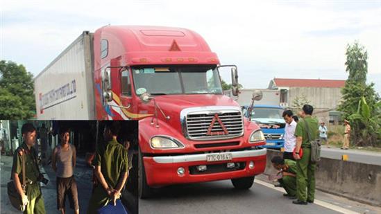 Tài xế container hất văng cảnh sát giao thông đã mạo danh người khác