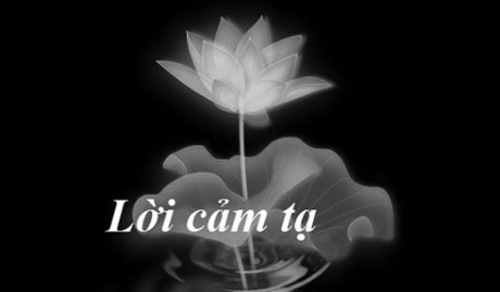 Lời Cảm Tạ của gia đình anh Nguyễn Hữu Hạnh