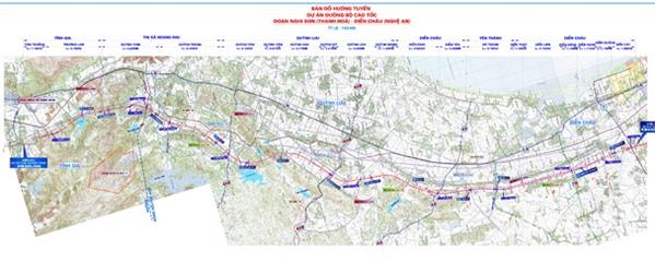 Cao tốc Bắc - Nam sẽ đi qua 6 địa phương của Nghệ An