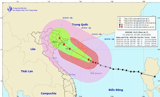 Bão số 7 vào ven biển Quảng Ninh-Hải Phòng, Đông Bắc bộ mưa lớn