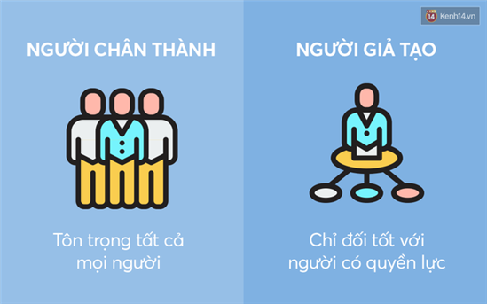 Người chân thành và người giả tạo chỉ khác nhau ở những điểm này thôi!