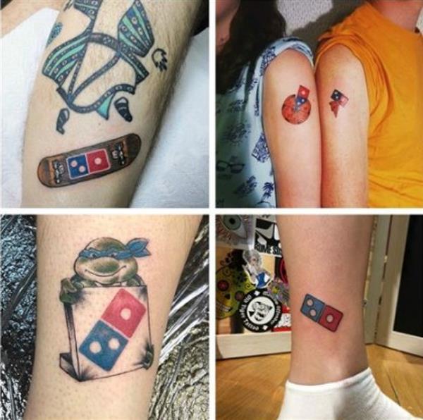 Đổ xô đi xăm logo hãng pizza để được ăn miễn phí trọn đời