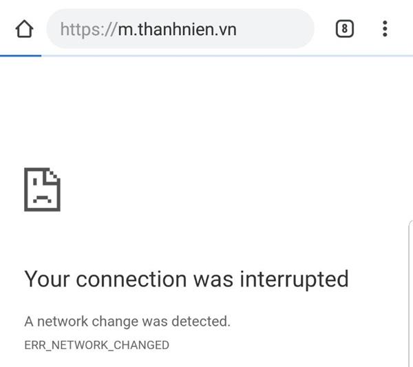 Thanh Niên, Zing.vn, Báo Mới,... không truy cập được do mất điện