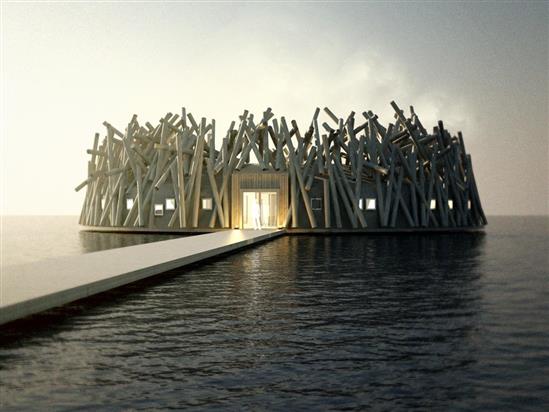 Khám phá khách sạn nổi độc đáo ở Thụy Điển cho phép bạn ngắm được cả dải cực quang