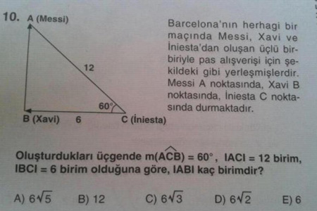 Các sao Barca là cảm hứng cho… đề thi toán đại học