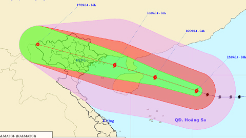 Sáng 17/9 bão số 3 đổ bộ Quảng Ninh - Hải Phòng