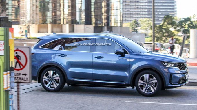 Kia Sorento hoàn toàn mới lộ ngoại thất hoàn chỉnh 100%: Đẹp hơn hẳn đời cũ, phả hơi nóng lên Hyundai Santa Fe