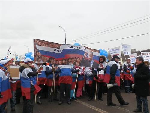 Nga: mít tinh của lực lượng ủng hộ thủ tướng diễn ra rầm rộ ở Mat-xcơ-va