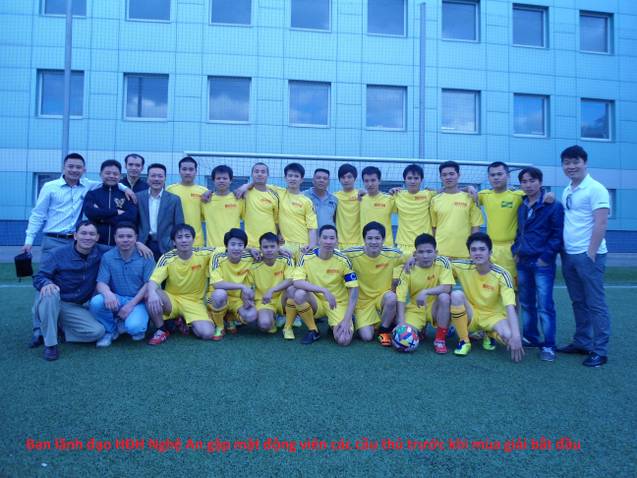 Đội bóng sông Lam trước giờ khai cuộc