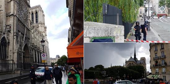 Tấn công búa, nổ súng rúng động Nhà thờ Đức Bà Paris