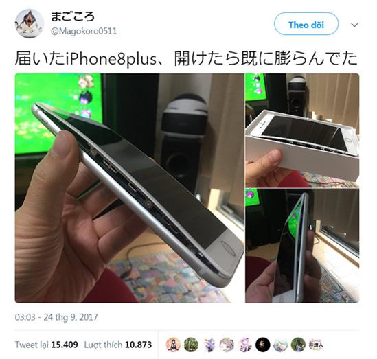 Thêm một trường hợp pin iPhone 8 Plus bị phồng rộp