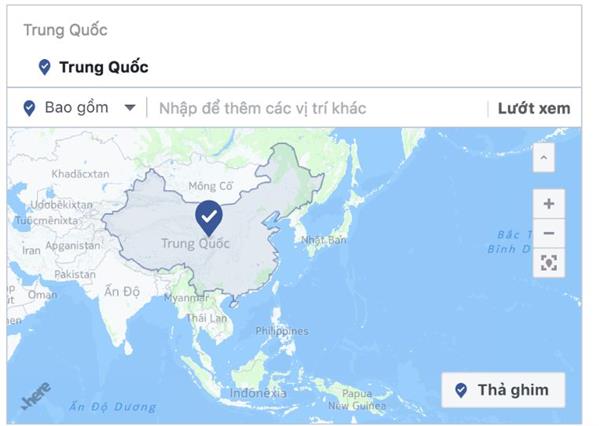 Facebook đã bỏ Trường Sa, Hoàng Sa khỏi bản đồ Trung Quốc