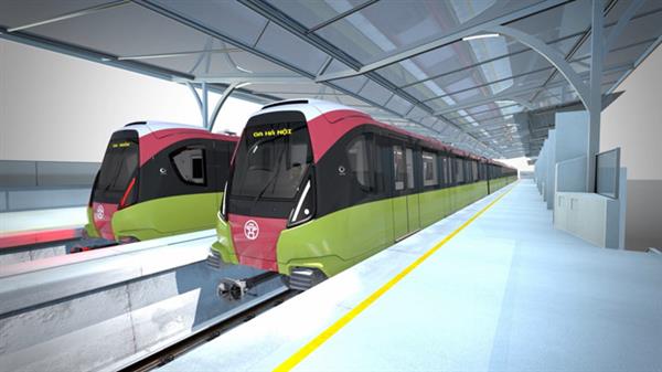 Đoàn tàu Metro Nhổn - ga Hà Nội sẽ có màu đặc trưng nông sản Việt