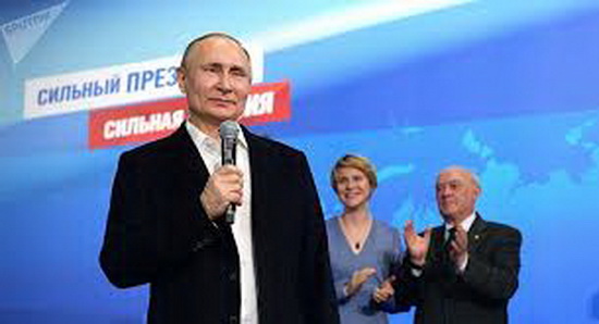 Video: Tổng thống Putin lần đầu phát biểu sau chiến thắng áp đảo