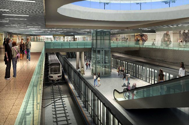 Cận cảnh thi công nhà ga ngầm metro