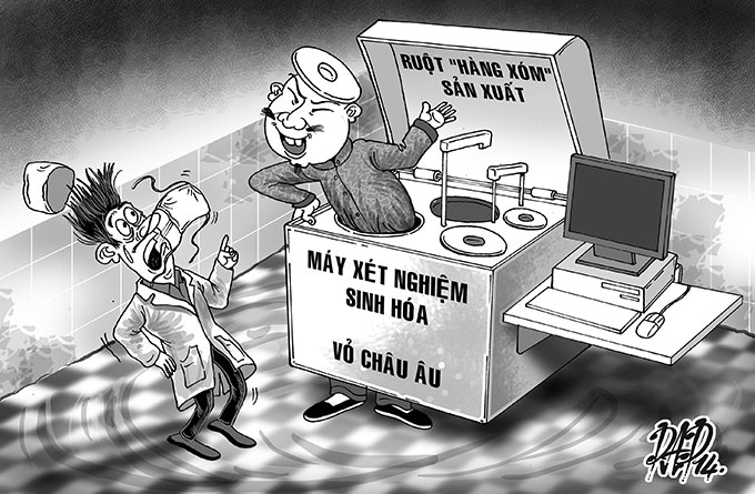 Thiết bị y tế vỏ Đức, ruột Trung Quốc