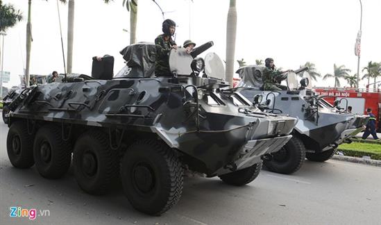 Dàn xe chống bạo động hiện đại của công an Hà Nội