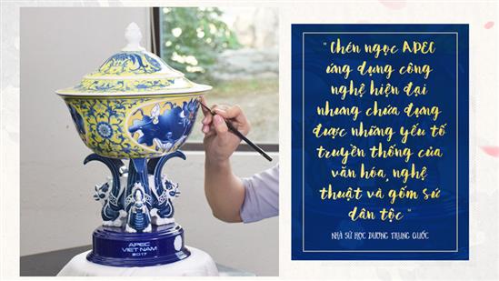 Cận cảnh công đoạn chế tác chén ngọc APEC 2017 siêu đẹp