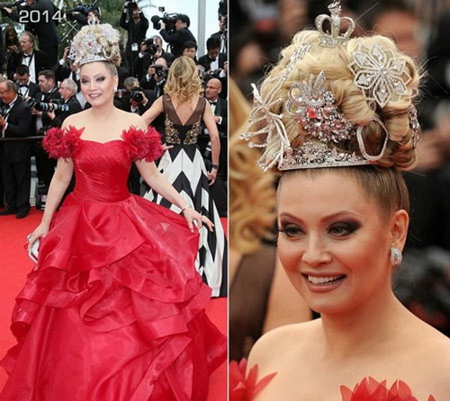 Ấn tượng với thời trang tóc của mỹ nhân Nga tại Cannes