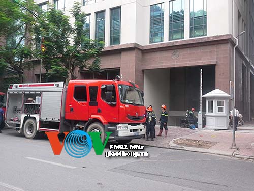 Kịp thời dập tắt đám cháy tầng hầm tòa nhà Ngân hàng Nhà nước