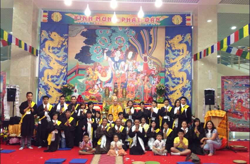 Đạo Tràng Phật tích Moskva mừng lễ Phật đản