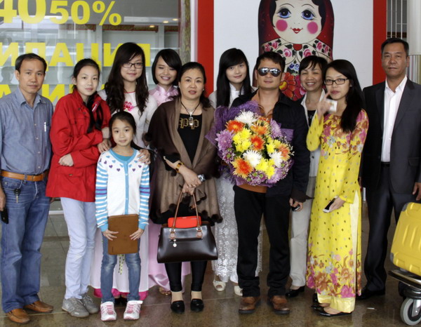 Ca sĩ Bằng Kiều đã đến Matxcova