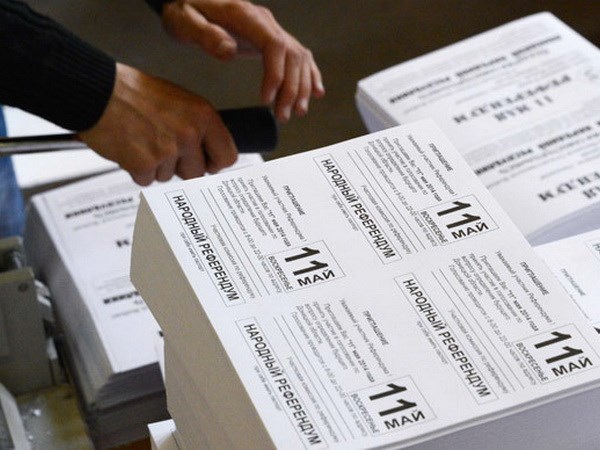 Khu vực miền Đông Ukraine vẫn sẽ tổ chức trưng cầu dân ý