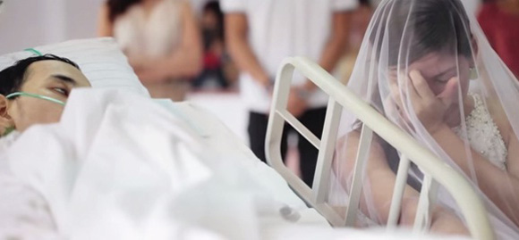 Rơi nước mắt trước lễ cưới của chàng trai cận kề cái chết