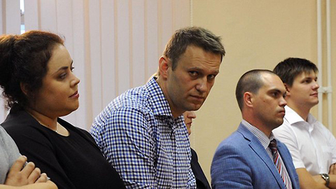 Biểu tình phản đối bỏ tù thủ lĩnh đối lập tại Nga