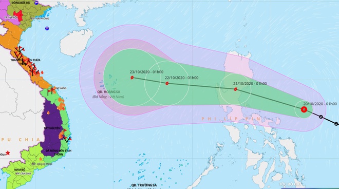 Bão xuất hiện gần Biển Đông