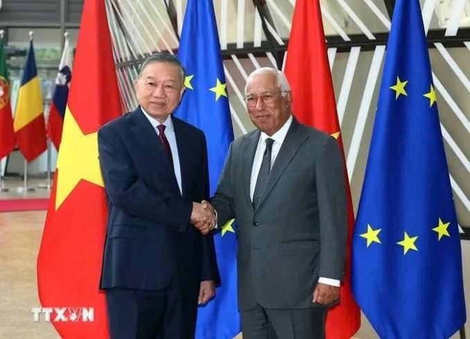 Tổng Bí thư, Chủ tịch nước Tô Lâm hội đàm với Chủ tịch Hội đồng châu Âu António Costa