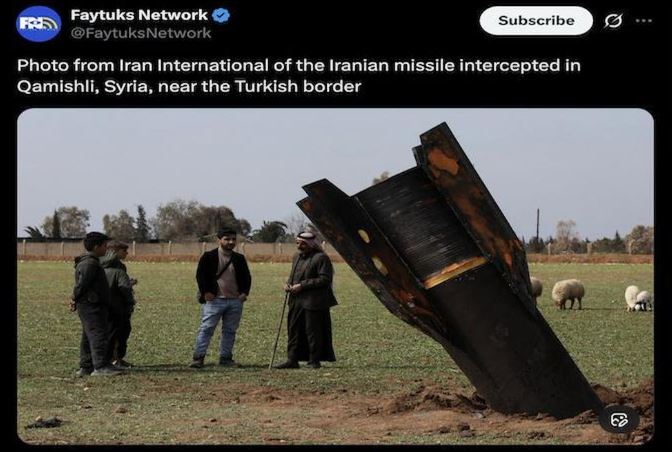 Tên lửa đạn đạo Iran bất ngờ hướng đến không phận một nước thành viên NATO