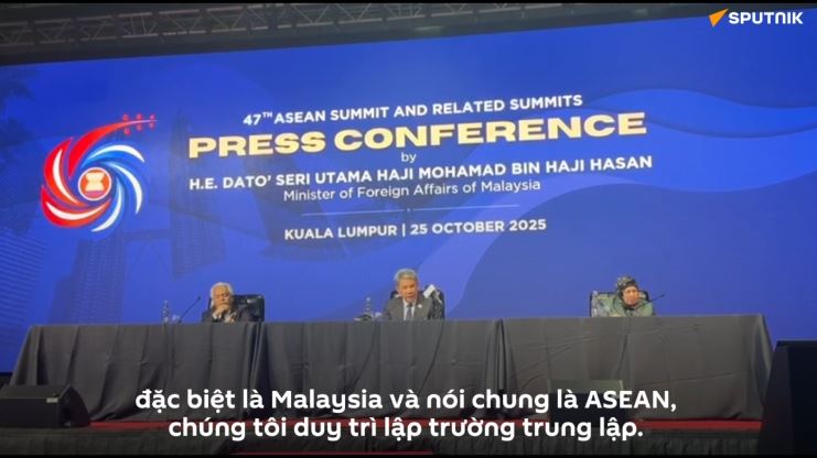 Malaysia nói về quan hệ với LB Nga: Chúng tôi duy trì mối quan hệ hữu hảo