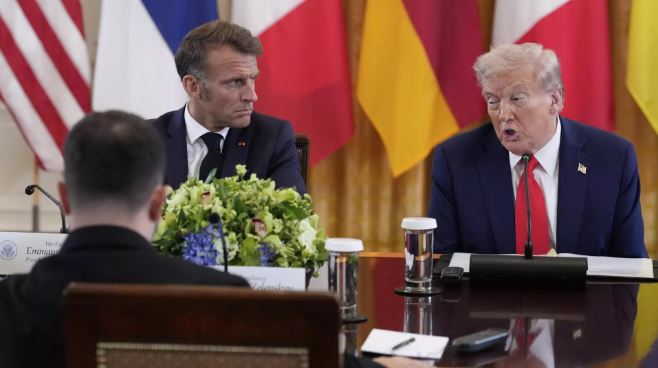 Tổng thống Pháp Macron tranh luận với Tổng thống Mỹ Trump về vấn đề Nga