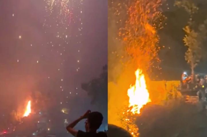 Màn pháo hoa drone rơi 'như tàn lửa' ở Trung Quốc