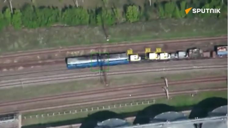 Quân đội Nga tấn công đoàn tàu chở khí tài của Lực lượng Vũ trang Ukraina tại tỉnh Dnepropetrovsk