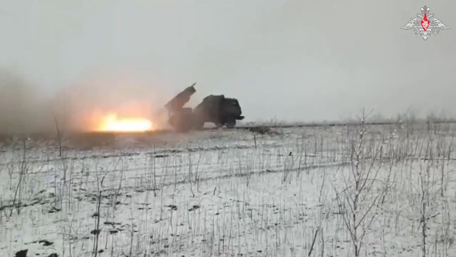 Nga giáng đòn mạnh: Trung tâm chỉ huy của Ukraine trúng hỏa lực BM-21 Grad