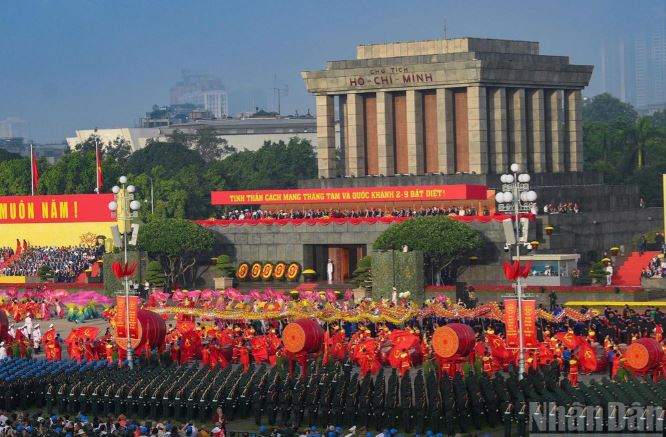 Không khí rộn ràng trên Quảng trường Ba Đình trong ngày Quốc khánh