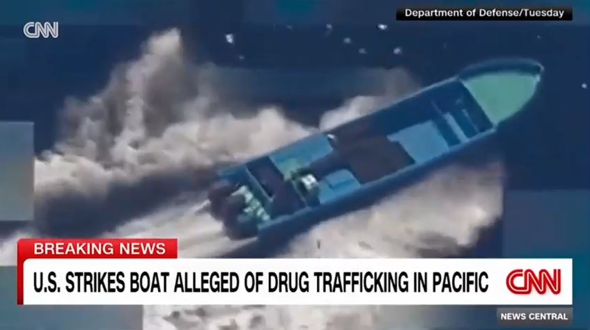 Mỹ làm nổ tung tàu nghi chở ma túy ở Thái Bình Dương
