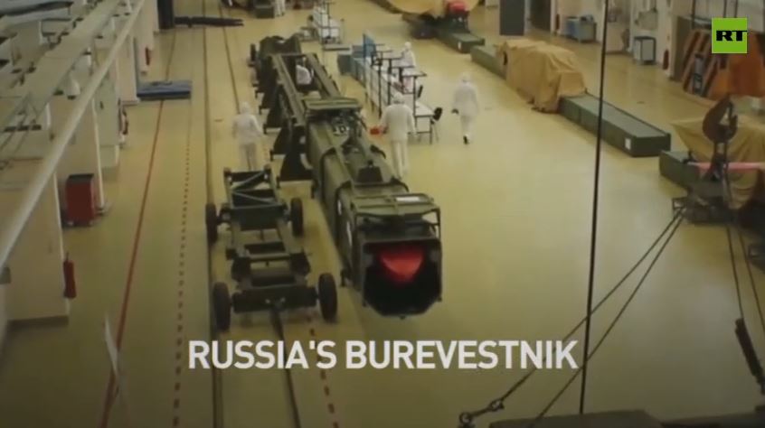 Nga công bố video mới về tên tên lửa hạt nhân Burevestnik